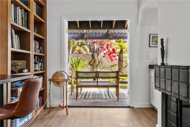 24232 Porto Nuovo, Dana Point, CA 92629 - entryway with wood finished floors and baseboards