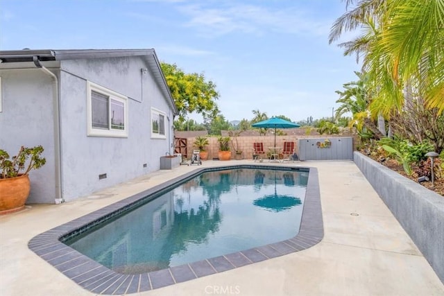 19921 Rambling Rd, Covina, CA 91724 - view of pool with a fenced backyard and a patio