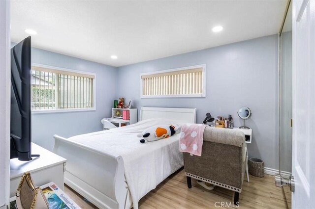 19921 Rambling Rd, Covina, CA 91724 - bedroom featuring wood finished floors, recessed lighting, and baseboards