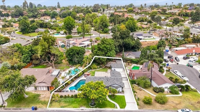 19921 Rambling Rd, Covina, CA 91724 - aerial perspective of suburban area with a pool area