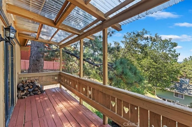 26745 Hopkins Rd, Idyllwild, CA 92549 - view of wooden deck