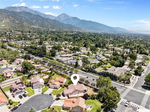1214 Mallorca St, Upland, CA 91784 - aerial perspective of suburban area with a mountainous background