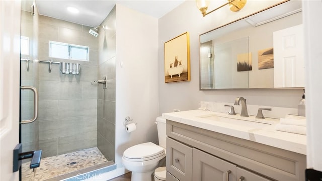 27638 St Bernard Ln, Lake Arrowhead, CA 92352 - full bath featuring vanity and a shower stall