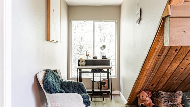 27638 St Bernard Ln, Lake Arrowhead, CA 92352 - sitting room with plenty of natural light and wood finished floors