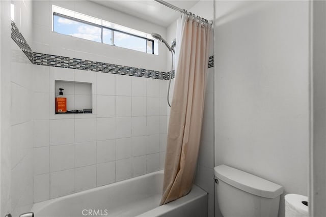 5463 Newcastle Ave Unit 8, Encino, CA 91316 - full bathroom with shower / bath combo with shower curtain and toilet