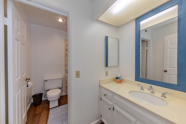 18269 Laurel View Dr, Yorba Linda, CA 92886 - bathroom with vanity and wood finished floors