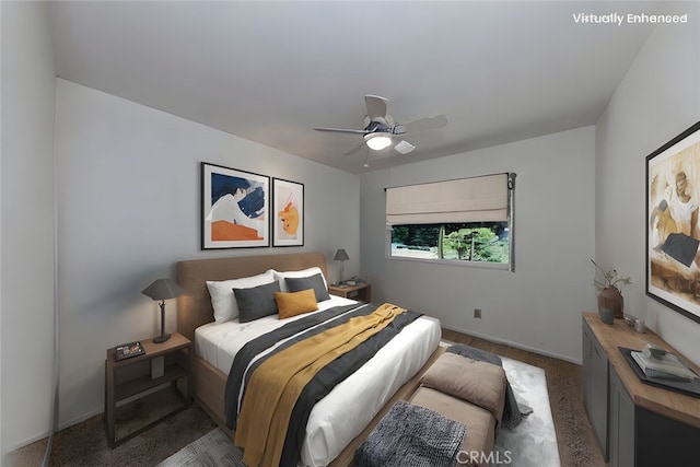 18269 Laurel View Dr, Yorba Linda, CA 92886 - bedroom with carpet and ceiling fan