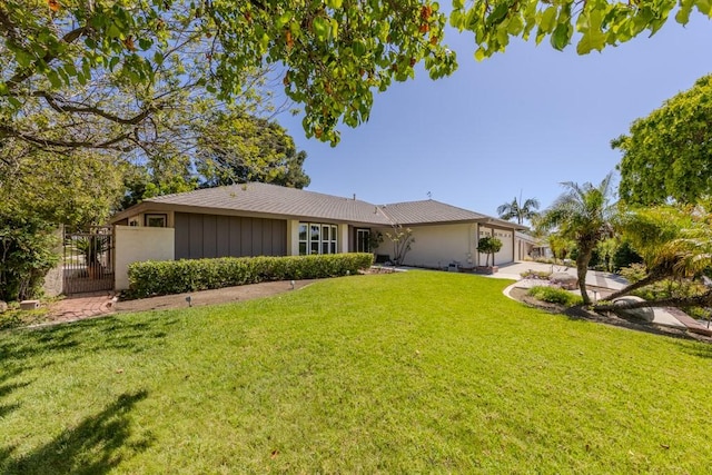 18269 Laurel View Dr, Yorba Linda, CA 92886 - view of front facade with a front lawn and a gate
