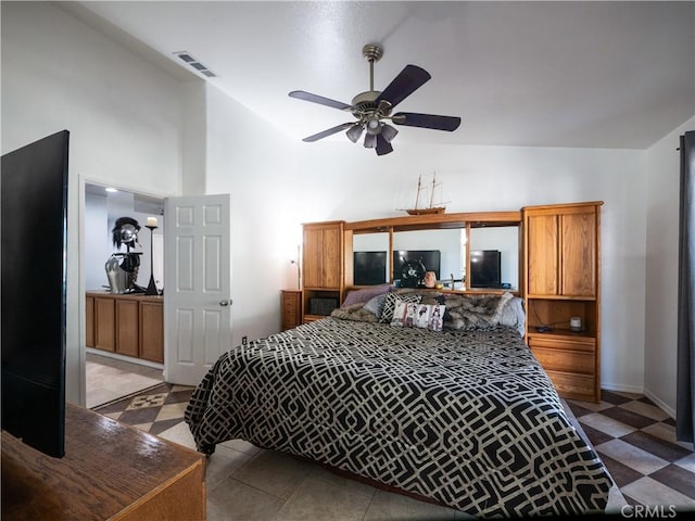 1173 Conestoga St, Corona, CA 92881 - bedroom featuring high vaulted ceiling and light floors