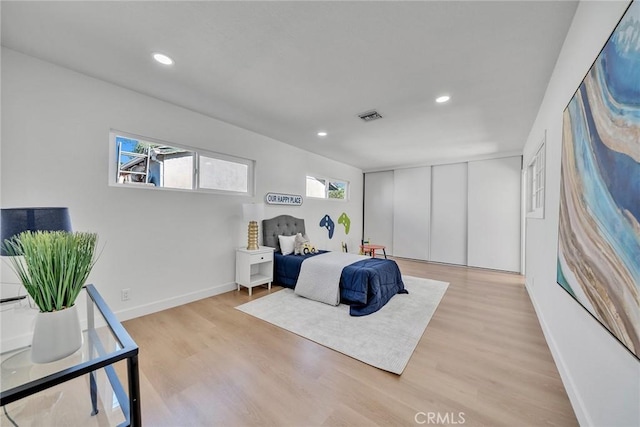 1321 S 8th Ave, Arcadia, CA 91006 - bedroom with baseboards, wood finished floors, and recessed lighting
