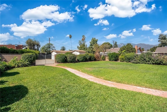 1321 S 8th Ave, Arcadia, CA 91006 - view of yard featuring a gate and a mountain view
