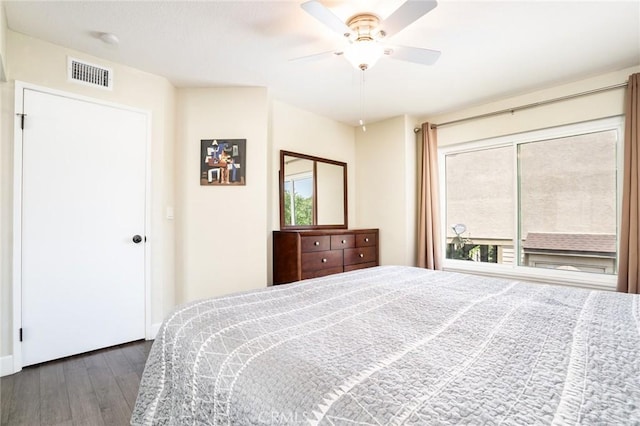 4201 W 5th St Unit 218, Santa Ana, CA 92703 - bedroom featuring hardwood / wood-style floors and ceiling fan