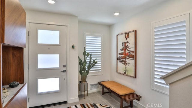 1207 Doheny Way, Dana Point, CA 92629 - entryway with tile patterned flooring, healthy amount of natural light, and recessed lighting