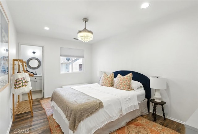 3 Bluff Cove Dr, Aliso Viejo, CA 92656 - bedroom featuring wood finished floors, baseboards, and recessed lighting