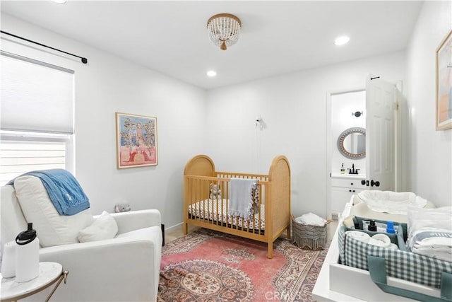 3 Bluff Cove Dr, Aliso Viejo, CA 92656 - bedroom with recessed lighting and a nursery area