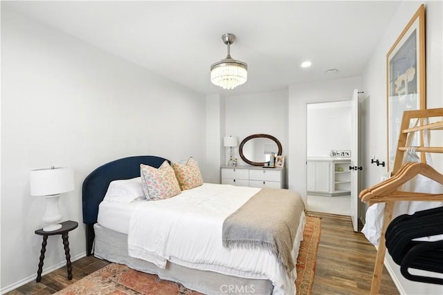 3 Bluff Cove Dr, Aliso Viejo, CA 92656 - bedroom featuring wood finished floors, recessed lighting, and baseboards