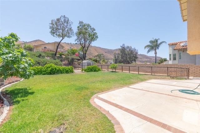 16783 Lake Knl, Riverside, CA 92503 - view of yard featuring a patio area and a mountain view