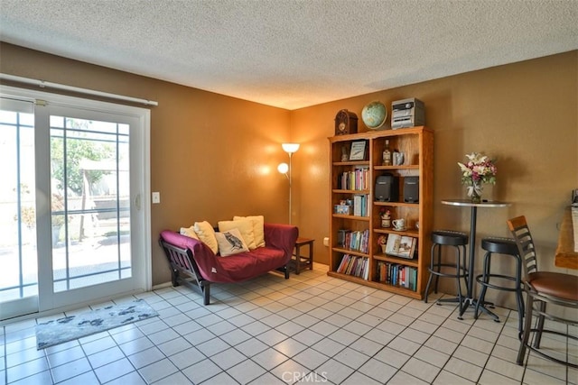 3012 Homer Cir, Jurupa Valley, CA 91752 - living area with a textured ceiling and tile patterned floors