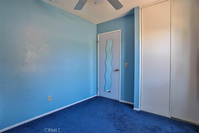 3012 Homer Cir, Jurupa Valley, CA 91752 - unfurnished bedroom featuring carpet floors and a ceiling fan