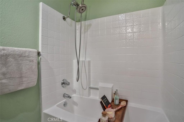 3012 Homer Cir, Jurupa Valley, CA 91752 - bathroom with shower / bathtub combination and a textured wall