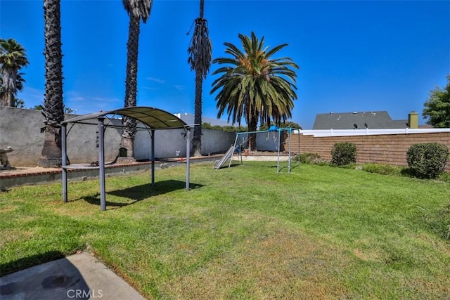 3012 Homer Cir, Jurupa Valley, CA 91752 - fenced backyard with a playground