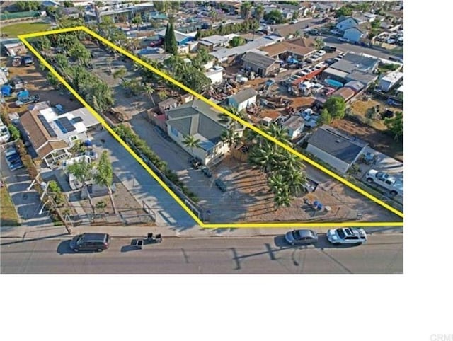 2840 Ridgeway Dr, National City, CA 91950 - aerial view of property's location with property parcel outlined