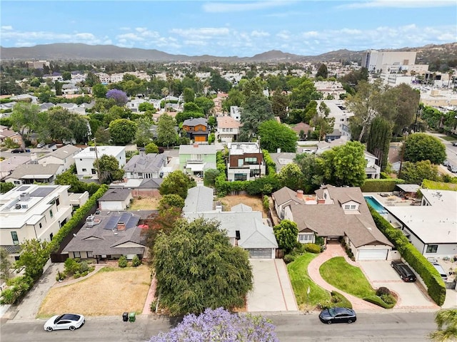4622 Burnet Ave, Sherman Oaks, CA 91403 - aerial view of residential area with mountains