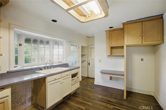 915 Poplar St, Chico, CA 95928 - kitchen with a sink and dark wood-type flooring