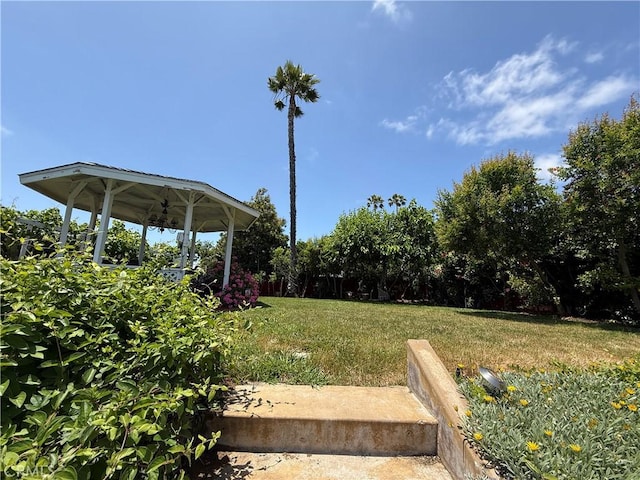 8730 Twin Trails Dr, San Diego, CA 92129 - view of grassy yard featuring a gazebo