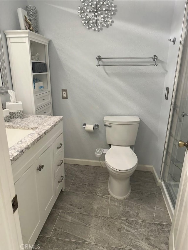 8730 Twin Trails Dr, San Diego, CA 92129 - bathroom featuring vanity and a shower stall