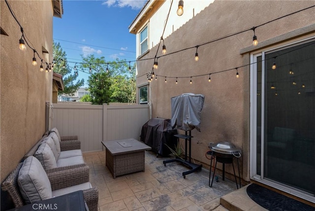 2038 Mesquite Ln, Colton, CA 92324 - view of patio / terrace with outdoor lounge area and area for grilling