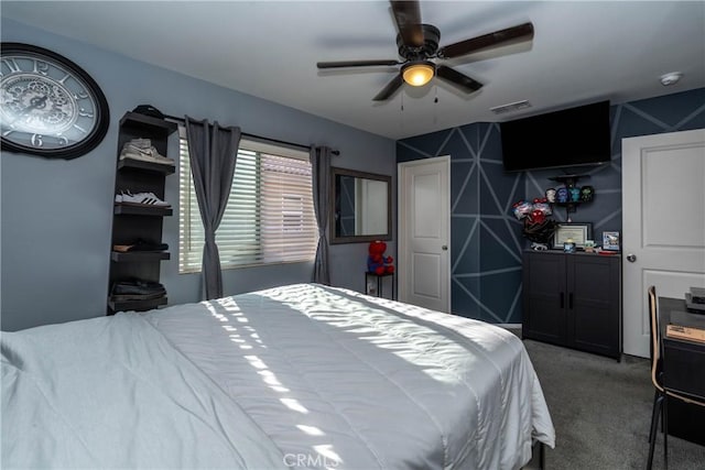 2038 Mesquite Ln, Colton, CA 92324 - bedroom featuring carpet flooring and a ceiling fan
