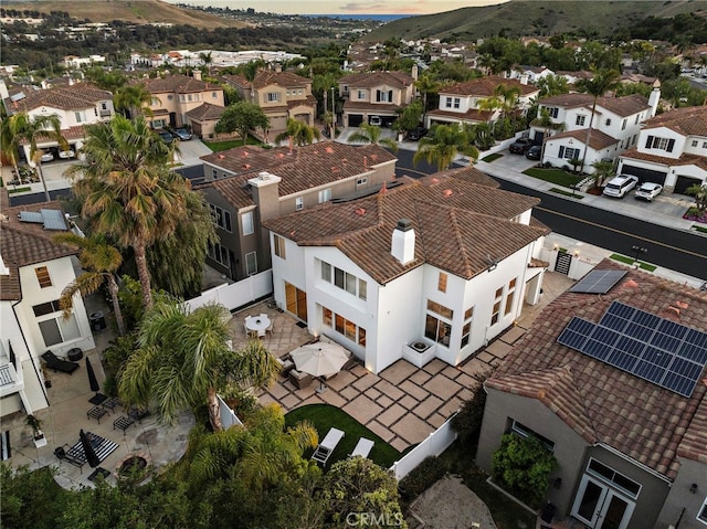 38 Via Sonrisa, San Clemente, CA 92673 - aerial perspective of suburban area featuring a mountainous background