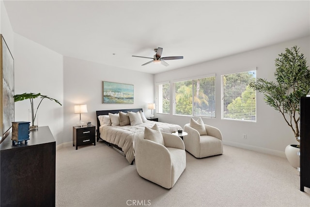 38 Via Sonrisa, San Clemente, CA 92673 - bedroom featuring light colored carpet, baseboards, and ceiling fan