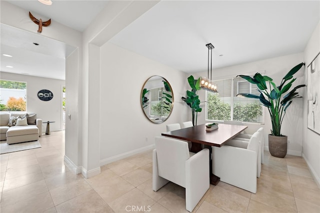 38 Via Sonrisa, San Clemente, CA 92673 - dining space featuring baseboards and light tile patterned flooring
