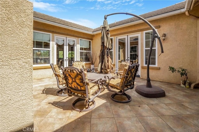 889 Highridge St, Riverside, CA 92506 - view of patio featuring french doors