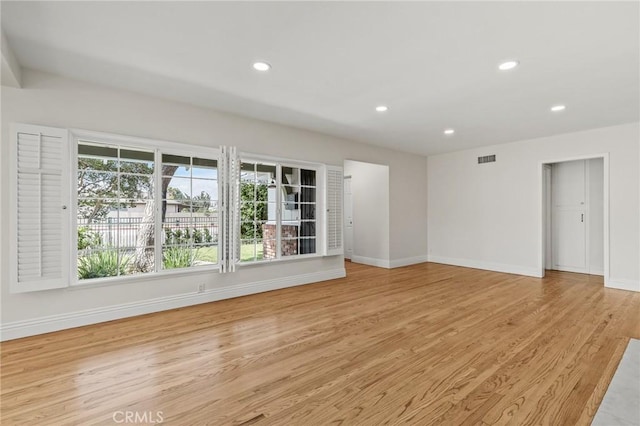 16801 Nordhoff St, Northridge, CA 91343 - spare room with recessed lighting and light wood-type flooring