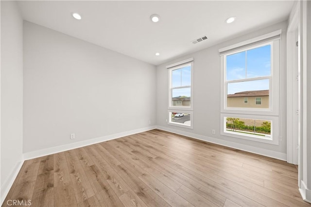 271 Huckleberry, Lake Forest, CA 92630 - spare room with light wood-type flooring, baseboards, and recessed lighting