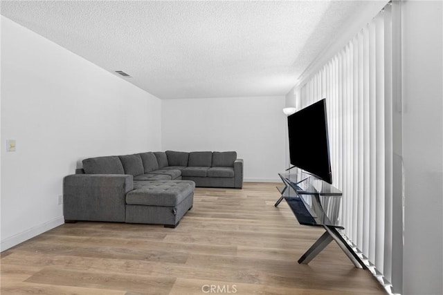 356 Myrl Pl, Hemet, CA 92545 - living room with light wood-style flooring and a textured ceiling