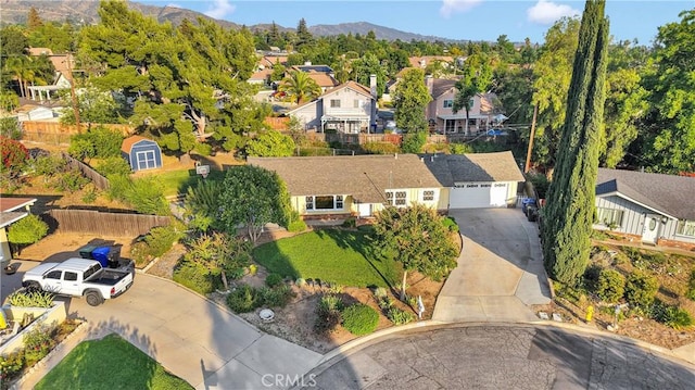 11777 Preston Ln, Yucaipa, CA 92399 - aerial perspective of suburban area with mountains