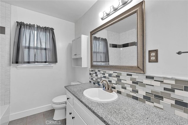 11777 Preston Ln, Yucaipa, CA 92399 - full bathroom with tasteful backsplash, vanity, and tile patterned floors