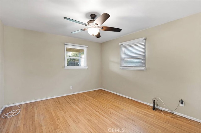 11777 Preston Ln, Yucaipa, CA 92399 - unfurnished room featuring light wood finished floors and a ceiling fan