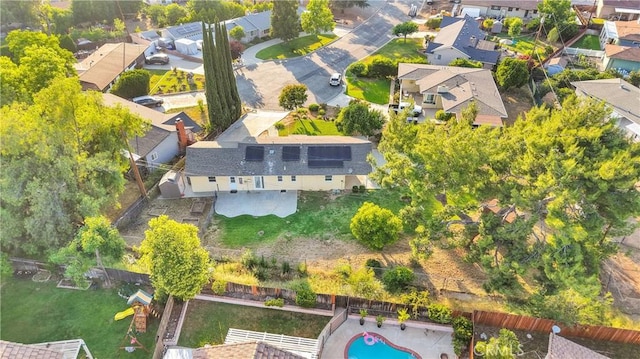 11777 Preston Ln, Yucaipa, CA 92399 - aerial view of residential area with a pool