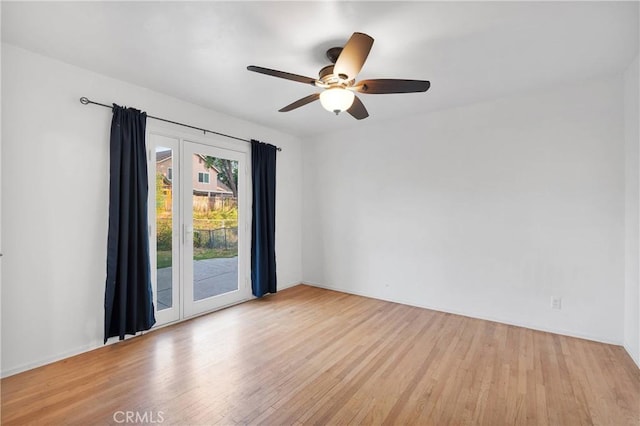 11777 Preston Ln, Yucaipa, CA 92399 - empty room with wood finished floors and a ceiling fan