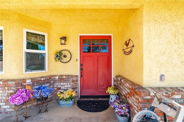 5215 Columbia Way, Lancaster, CA 93536 - property entrance with stucco siding and covered porch