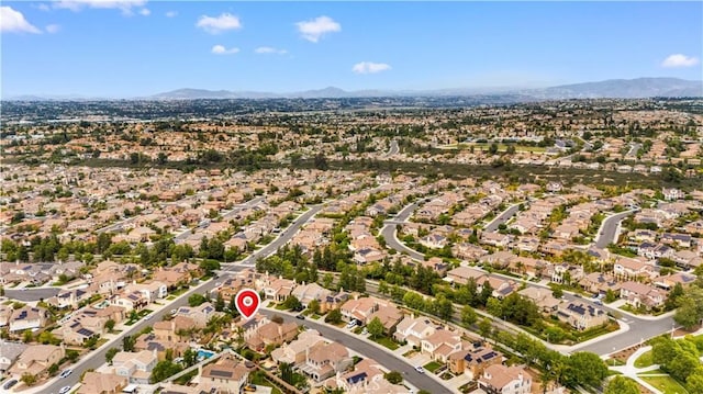 46239 Lone Pine Dr, Temecula, CA 92592 - aerial view of property and surrounding area featuring mountains and nearby suburban area