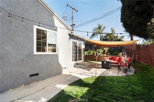 15326 Leffingwell Rd, Whittier, CA 90604 - view of yard with an outdoor living space and a patio