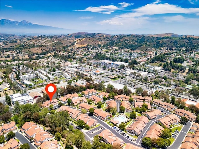 23064 Paseo De Terrado Unit 2, Diamond Bar, CA 91765 - aerial view of property and surrounding area with a mountainous background and nearby suburban area