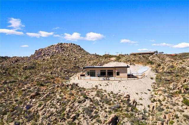 5890 Olema Rd, Yucca Valley, CA 92284 - back of house with a mountain view
