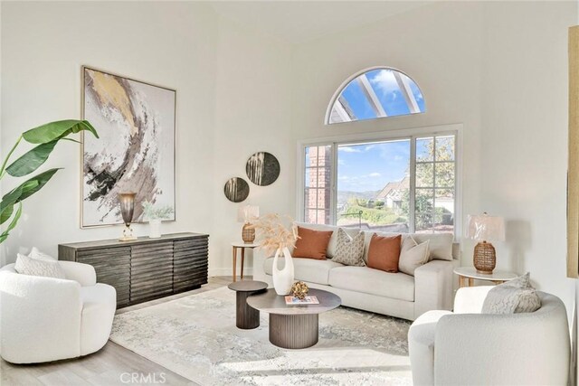 2563 Pepperdale Dr, Rowland Heights, CA 91748 - living area with a high ceiling and wood finished floors